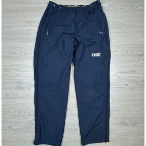Swix Men's Ski Pants Full Side Zip Mesh Lined Navy Blue XL Athletic Winter Sport